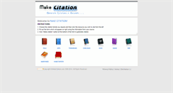 Desktop Screenshot of makecitation.com
