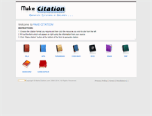 Tablet Screenshot of makecitation.com